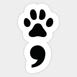 Semicolon Sticker